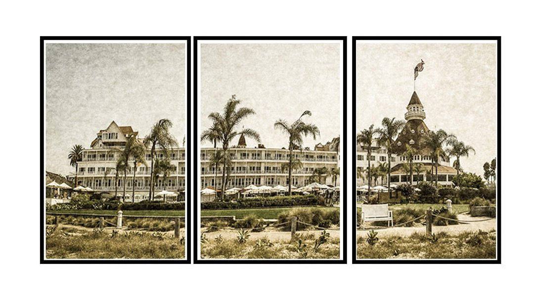 Hotel Del Coronado Ocean View - Triptych