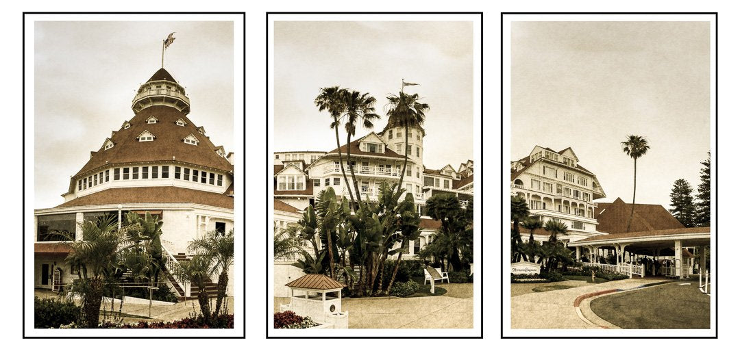 Hotel Del Coronado - Triptych